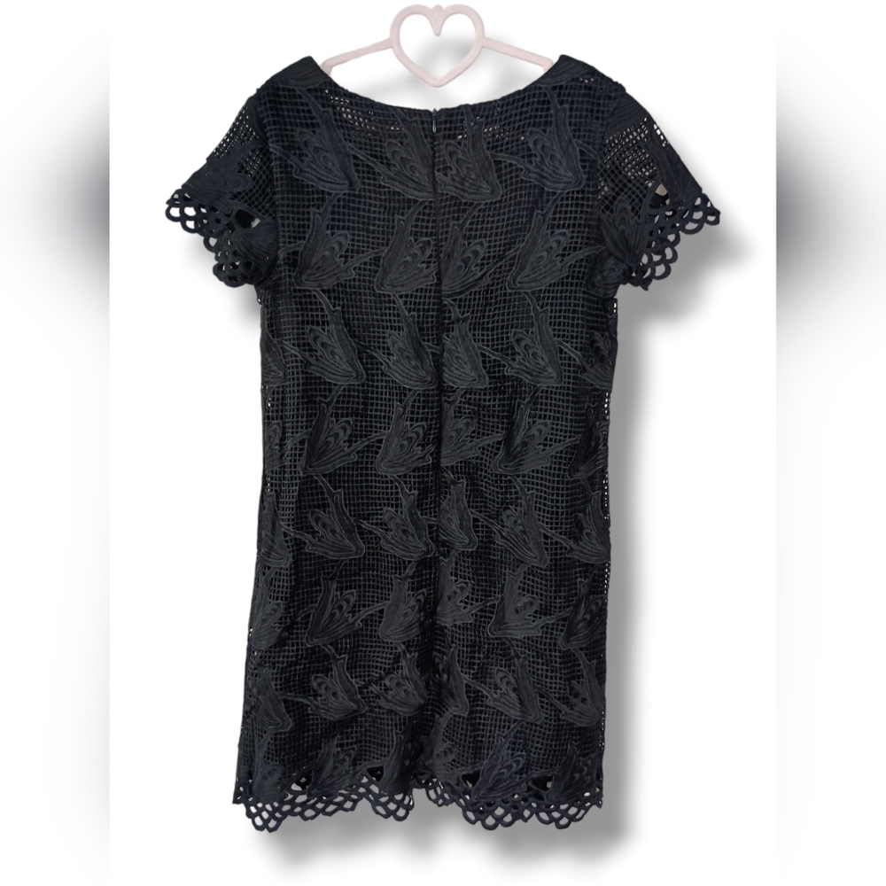 Daniel Cremieux Lace Crochet Dress in Black - Picture 3 of 5